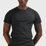 T-Shirt en coton biologique noir Logo
