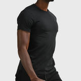 T-Shirt en coton biologique noir Logo