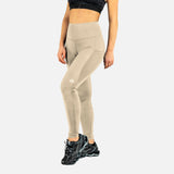 Legging avec poches en maille kaki