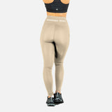 Legging avec poches en maille kaki
