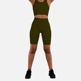 Short sans couture olive