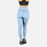 Legging avec poches en maille acid blue