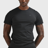 T-Shirt en coton biologique noir Logo