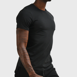 T-Shirt en coton biologique noir Logo