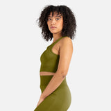 Brassiere sans couture olive