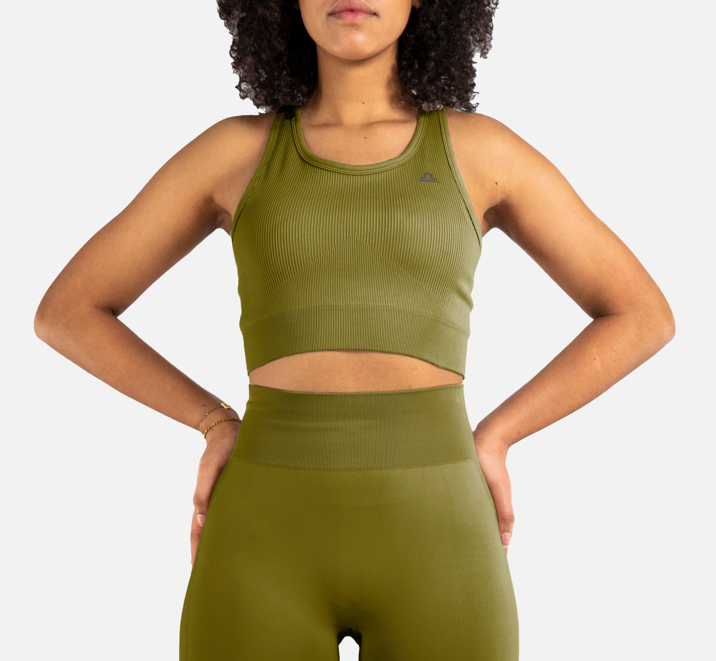 Brassiere sans couture olive