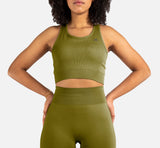Brassiere sans couture olive