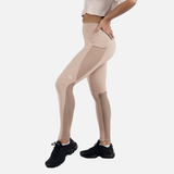 Legging avec mollets en maille kaki