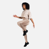 Legging avec mollets en maille kaki