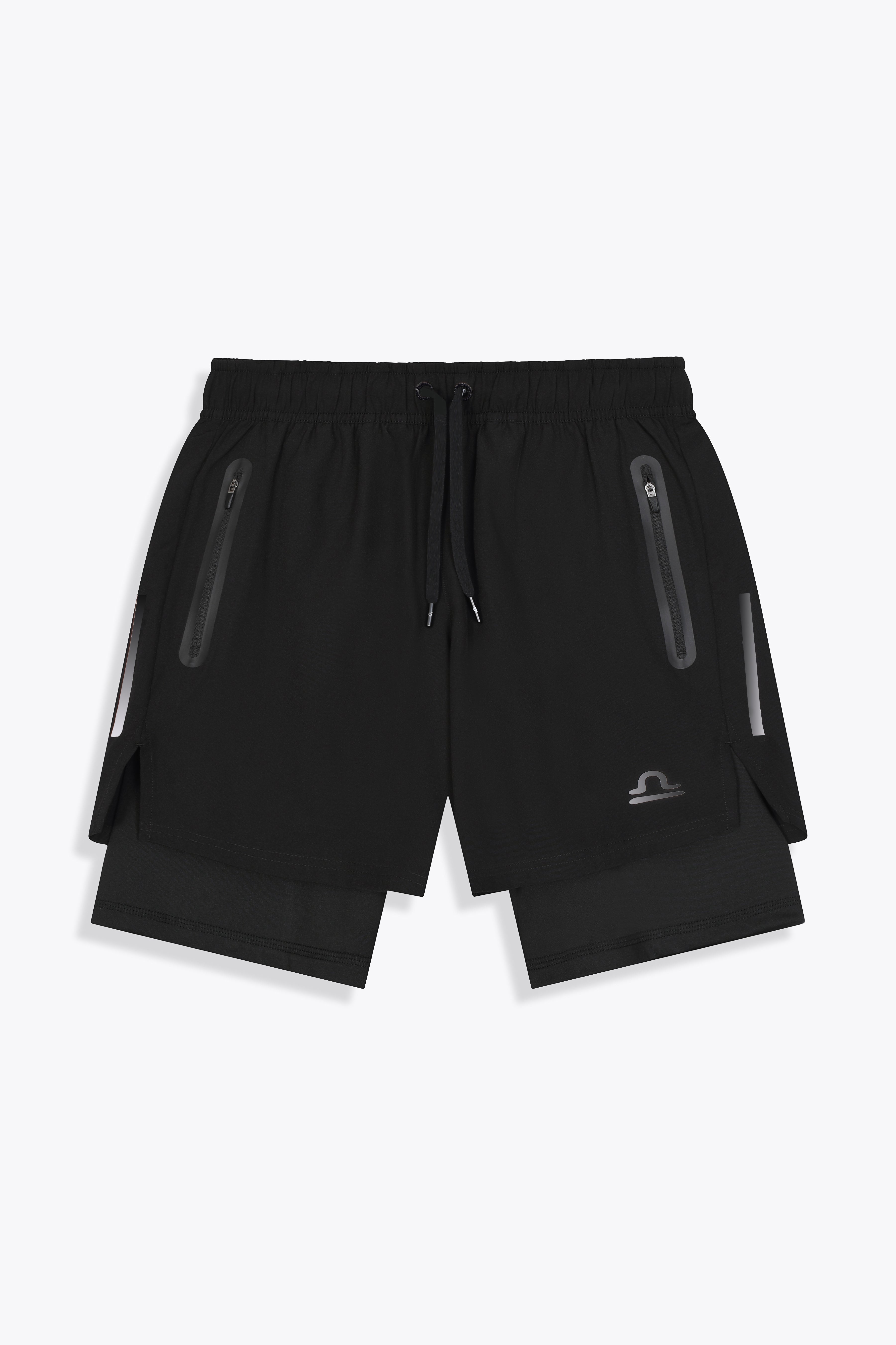 Double Layer Reflective Running Shorts