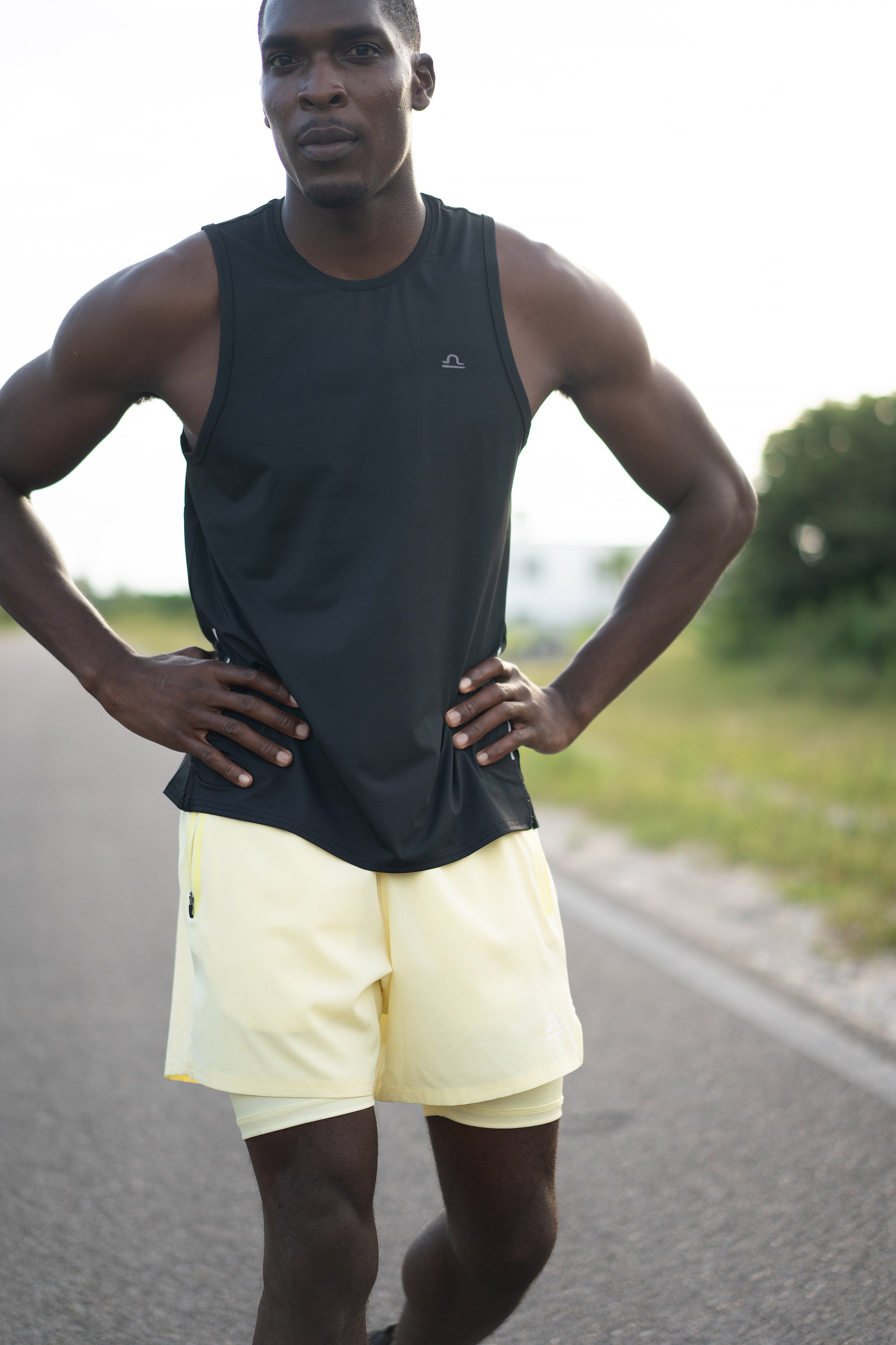 Double Layer Reflective Running Shorts