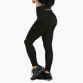 Legging avec mollets en maille noir