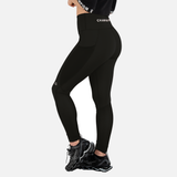 Legging avec mollets en maille noir