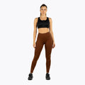 Legging avec poches en maille coffee