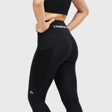 Legging avec poches en maille noir