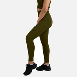 Legging sans couture olive