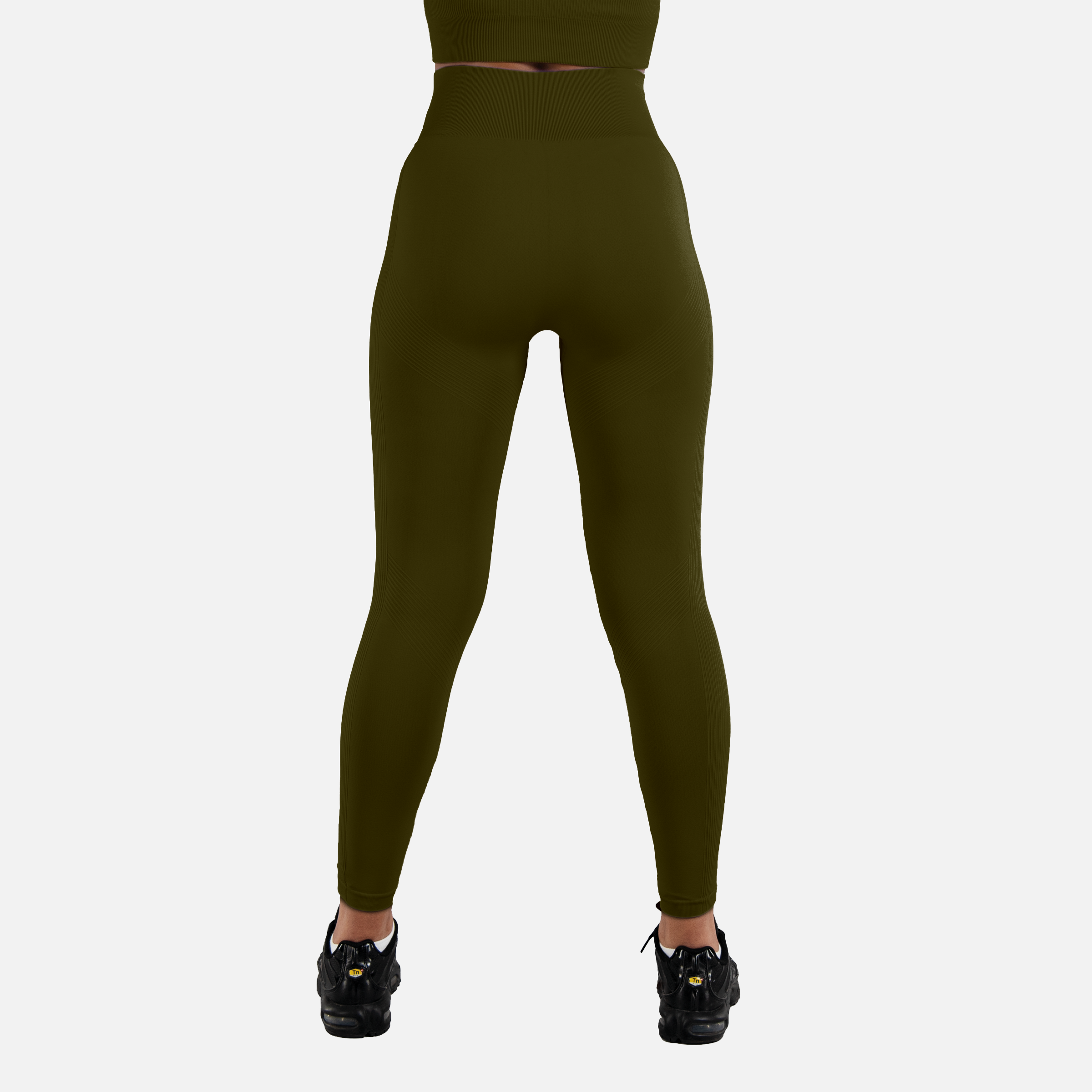 Legging sans couture olive