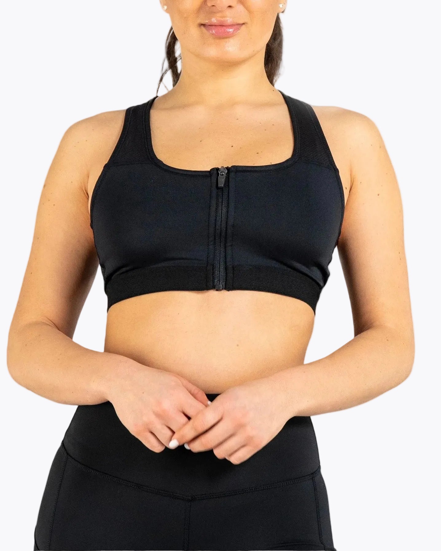 Brassière avec fermeture eclair
