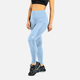 Legging avec poches en maille acid blue
