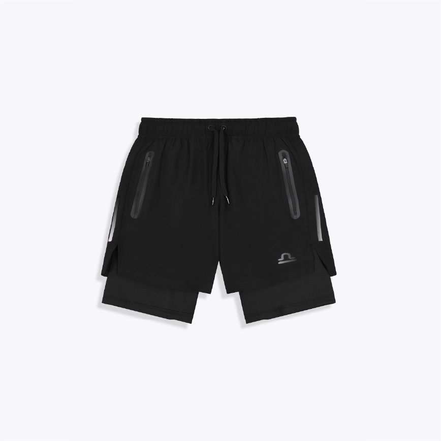 Short Running Réflechissant Double Épaisseur