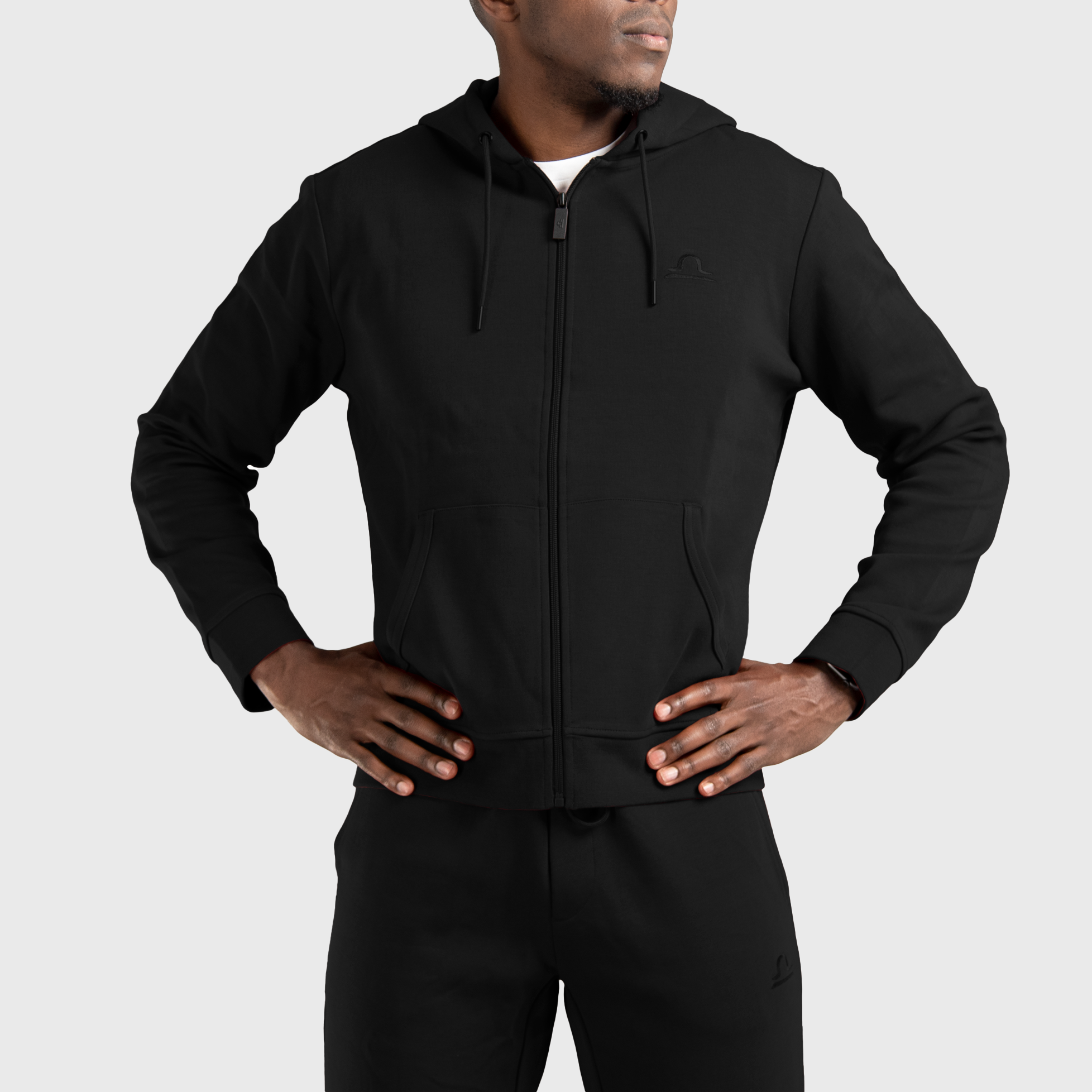 Sweat à capuche Homewear noir